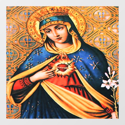 Immaculate Heart van Mary Raamsticker (Vel)