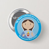 Immaculate Heart van Mary Ronde Button 5,7 Cm (Voorkant /achterkant)