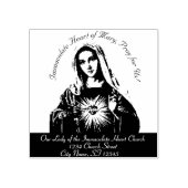 Immaculate Heart van Mary Rubberstempel (Afrduk)