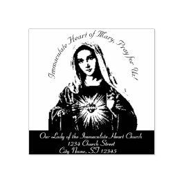 Immaculate Heart van Mary Rubberstempel