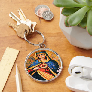 Immaculate Heart van Mary Sleutelhanger