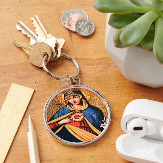 Immaculate Heart van Mary Sleutelhanger (Bureau)