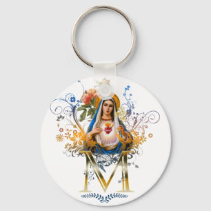 Immaculate Heart van Mary Sleutelhanger