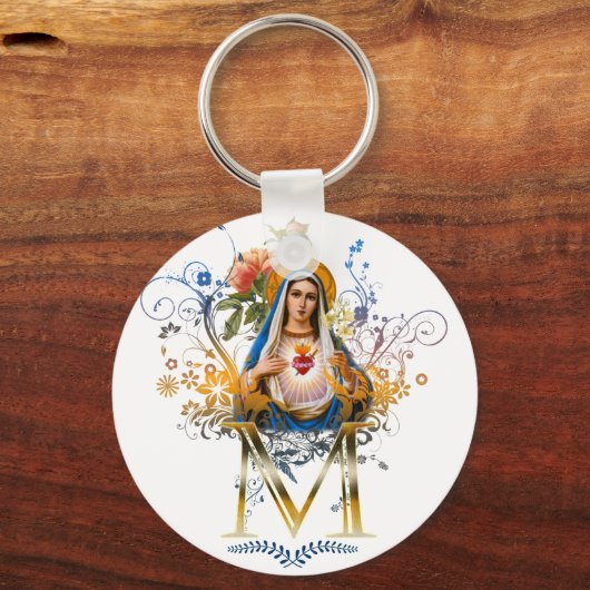Immaculate Heart van Mary Sleutelhanger (Voorkant)