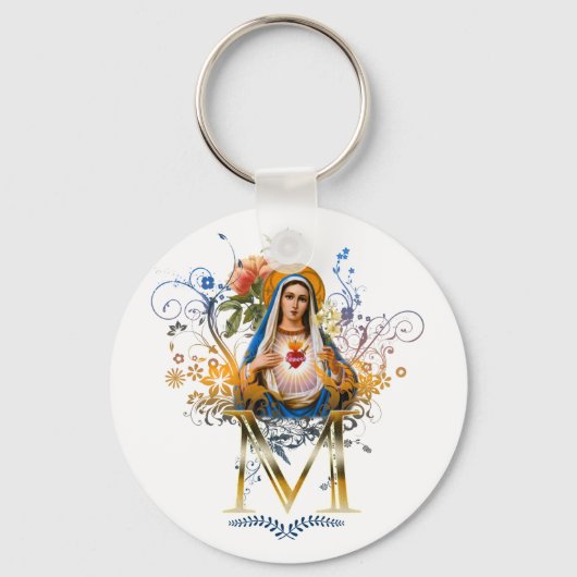 Immaculate Heart van Mary Sleutelhanger (Voorkant)