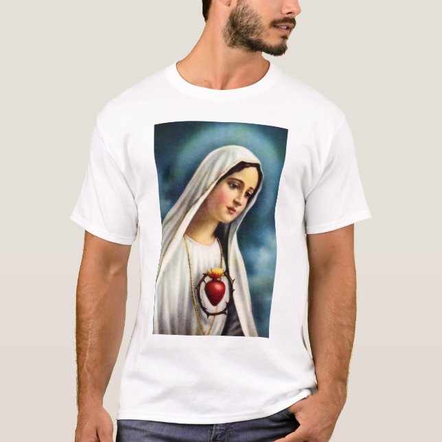 Immaculate Heart van Mary T-shirt (Voorkant)