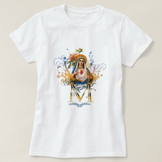 Immaculate Heart van Mary T-shirt (Design voorkant)