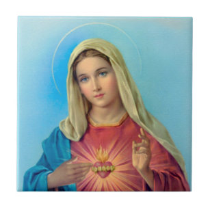 Immaculate Heart van Mary Tegeltje