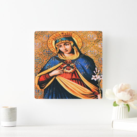 Immaculate Heart van Mary Vierkante Klok (Huis)