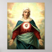 Immaculate Heart Virgin Mary Poster (Voorkant)