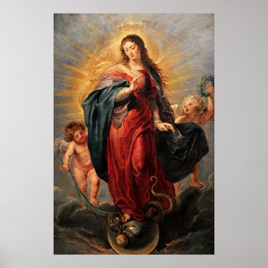 Immaculate Heart Virgin Mary Poster - Virgen Maria (Voorkant)