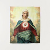 Immaculate Heart Virgin Mary Wandkleed (Voorkant)