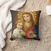 Immaculeer Heart Mary met Baby Jesus Kussen (Deken)