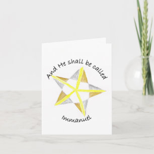 Immanuel card feestdagen kaart