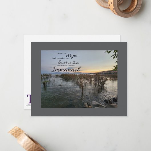 Immanuel (Emmanuel) Card Notitiekaartje (Voorkant / Achterkant in situ)