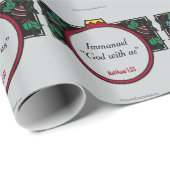 Immanuel God met ons kerstfeest Cadeaupapier (Rol Hoek)