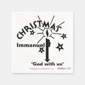 Immanuel God met ons kerstfeest Servet (Voorkant)