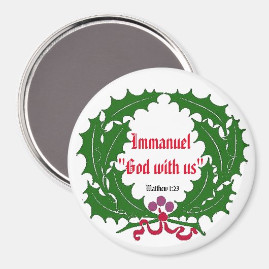 Immanuel God met ons Ref past het aan Magneet (Voorkant / Achterkant)