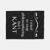 Immanuel Kant Filosofie Quote I Gift Idee voor Stu Fleece Deken (Voorkant (Horizontaal))