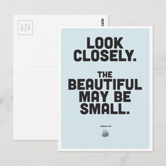 Immanuel Kant Inspirerend quote Briefkaart (Voorkant / Achterkant)