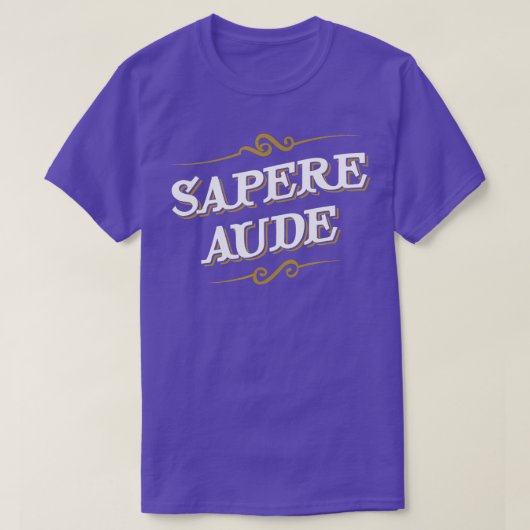 Immanuel Kant Latin Sapere Aude Philosopher T-shirt (Design voorkant)