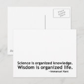 Immanuel Kant Quotation Briefkaart (Voorkant / Achterkant)
