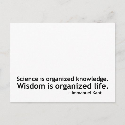 Immanuel Kant Quotation Briefkaart (Voorkant)
