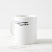 Immanuel Kant Quotation Koffiemok (Voorkant links)