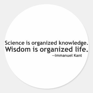 Immanuel Kant Quotation Ronde Sticker