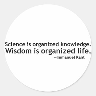 Immanuel Kant Quotation Ronde Sticker