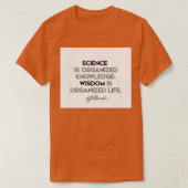 Immanuel Kant quotes Science is organized knowledg T-shirt (Design voorkant)