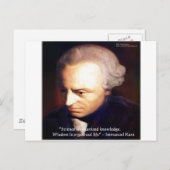 Immanuel Kant Science Vs Knowledge Quote Gifts Briefkaart (Voorkant / Achterkant)
