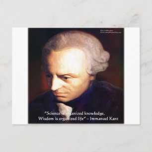 Immanuel Kant Science Vs Knowledge Quote Gifts Briefkaart