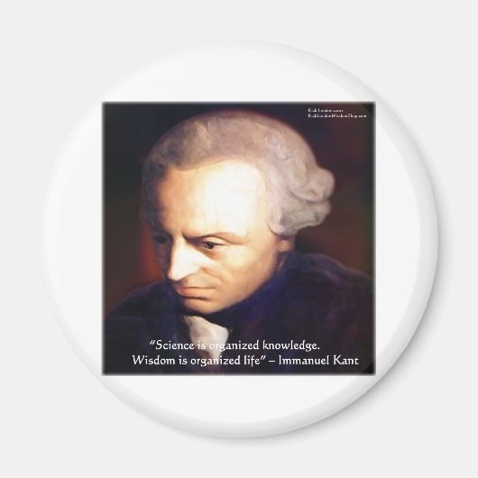 Immanuel Kant Science Vs Knowledge Quote Gifts Magneet (Voorkant)