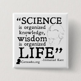 Immanuel Kant Square Button