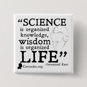 Immanuel Kant Square Button