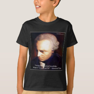 Immanuel Kant Wetenschap Versus Kennis Citaat Cade T-shirt