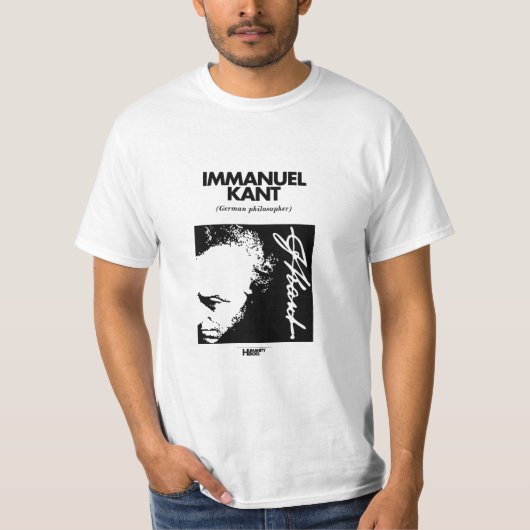Immanuel Kant White T-shirt (Voorkant)