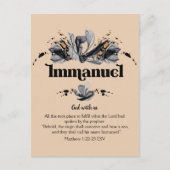 Immanuel | Namen van de goddelijke Devotionele Bij Briefkaart (Voorkant)