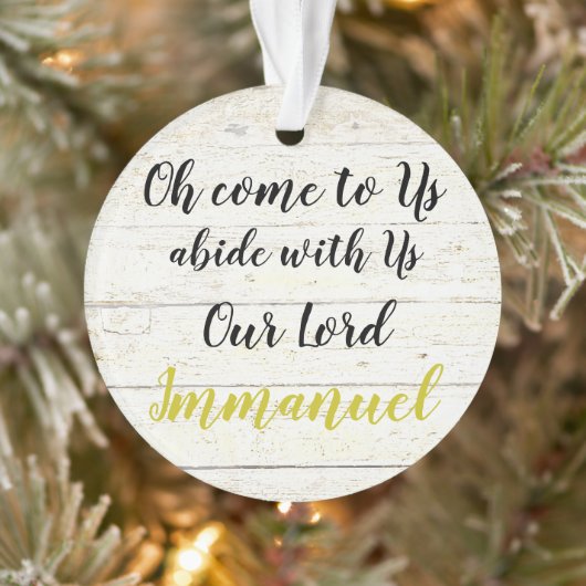 Immanuel Ornament (Boom)