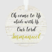 Immanuel Ornament (achterkant)