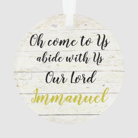 Immanuel Ornament (achterkant)