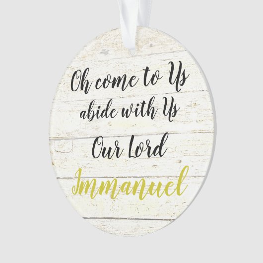 Immanuel Ornament (voorkant)