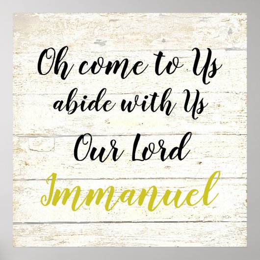 Immanuel poster (Voorkant)