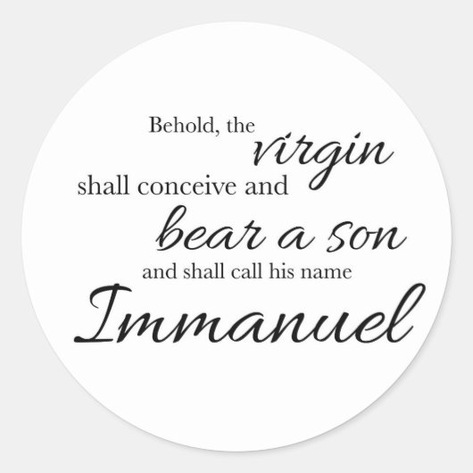 Immanuel Sticker (Voorkant)