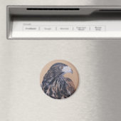 Immature Harris Hawk Magneet (Insitu (Vaatwasser))