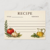 Immersed in Italy Recipe Card (Voorkant)