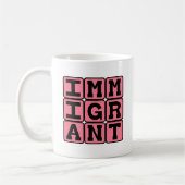 Immigrant, Buitenlandse Bezoeker Koffiemok (Links)
