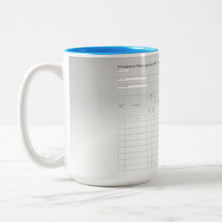 Immigrant Passenger List Coffee Mug Tweekleurige Koffiemok