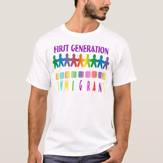 Immigrant van de eerste generatie t-shirt (Voorkant)